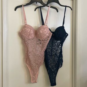Womens Body Suits, 1 Pink & 1 Navy Blue